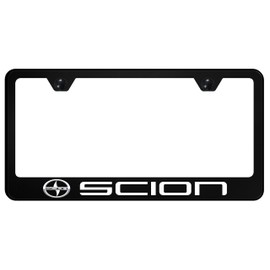 Au-TOMOTIVE GOLD UV Print Polycarbonate License Plate Frame for Toyota Scion (Black)