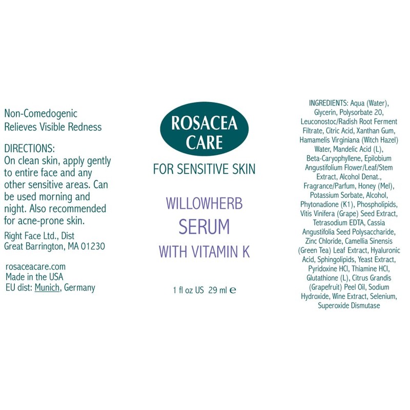 Rosacea Care Serum - reduces visible redness, soothes and calms