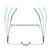 REAVEE 4 Pack Half Lens Reading Glasses for Women Retro