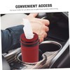 LABRIMP Round Tissue Box Dispenser for Car Cup Holder Compact
