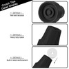 4 Pack Replacement Rubber Cane Tips 3/4 Inch Heavy Duty