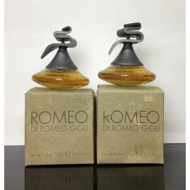 Romeo Gigli Lot Of 2 Romeo Di Romeo Gigli Eau De Parfum Mini Splash 0.25 Fl Oz Each, As Pict