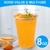 Bsvce 50 Pack 8 Oz Clear Plastic Cups, Fit for