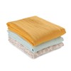 hauck 3 Muslin Squares for Babies, Cuddle N Clean, Burp