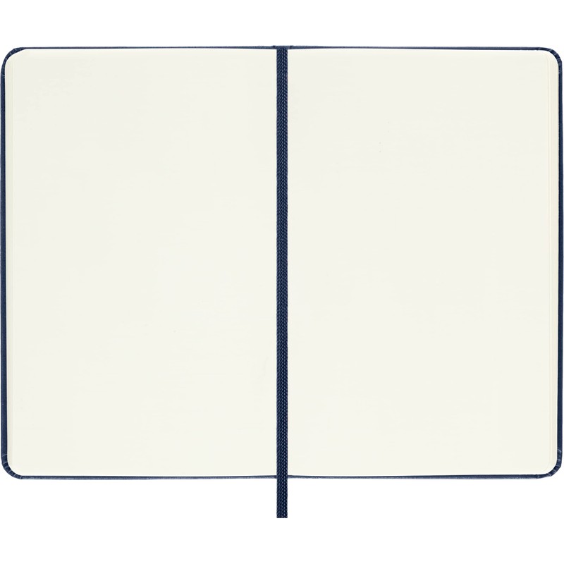Moleskine Classic Plain Paper Notebook, Hard Cover and Elastic Closure