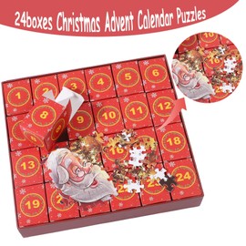 Jigsaw Advent Calendar 2024, Puzzle Advent Calendar 2024 with 24 Boxes 1008 Pcs, Advent Calendar Puzzle for Girls And Boys, Advent Calendar Jigsaw 2024 Gifts for Adults and Kids