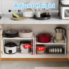 Expandable Kitchen Storage Shelves,110LBS Heavy Duty Metal Shelving Units and