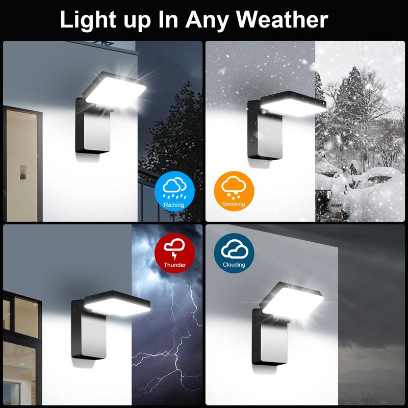 Juyace 60W Led Outdoor Wall Park Flood Light Modern Exterior