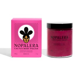 Exfoliante facial y corporal con flor de cactus y hibisco, limpiador, exfoliante y humectante 3 en 1, vegano, libre de crueldad animal, aroma floral natural, sin colorantes, 6 oz.