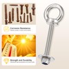 METALLIXITY Shoulder Eye Bolt with Spring Washers & Flat Washers