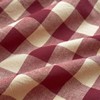 PinkMemory Red Gingham Duvet Cover Set Queen 100% Washed Cotton