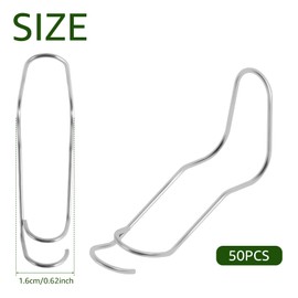 Tzdxfgl 50Pcs Plant Trellis Connecting Buckles, Steel Plant Cages Connector Mounting, Reusable Climbing Pole Connecting Buckle, Garden Support Clips Fixing Clamp for Garden Grafting Stake(50pc*16mm)