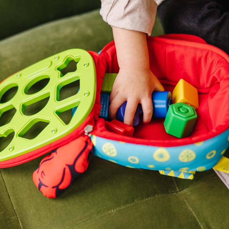 Melissa & Doug K’s Kids Take-Along Shape Sorter, 9 Textured