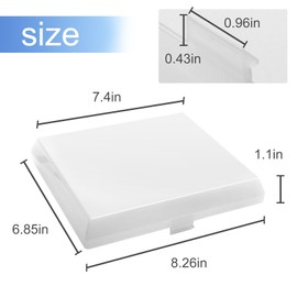 seork Upgrade AP5609551 Plastic Light Cover 8’’ x 7’’ Fits for NuTone/Broan 678, 679A, 679B, N679A, N679B, 696 Bathroom Vent Fan Light (1 Pcs)