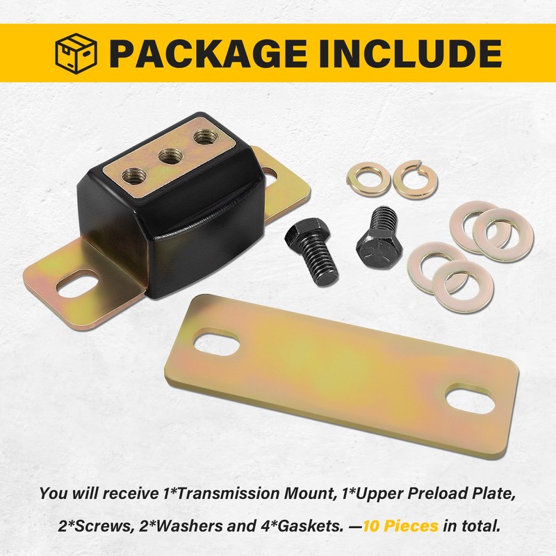 3.1108G Transmission Mount Bracket Kit, for GM RWD Cars and
