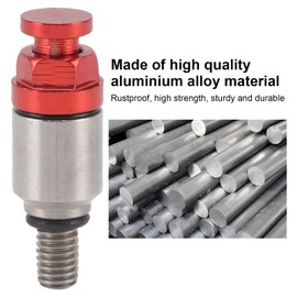 Fork Bleed Valve, High-Strength Professional Fork Bleed Valves, Pack of 2, Aluminium Alloy M5 x 0.8 for Motorcycles (Red)