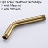 RANDOM Shower Arm with Flange,Gold 6 Inches Wall Mount Angle