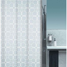 Spirella Shower Curtain textile Filigran white