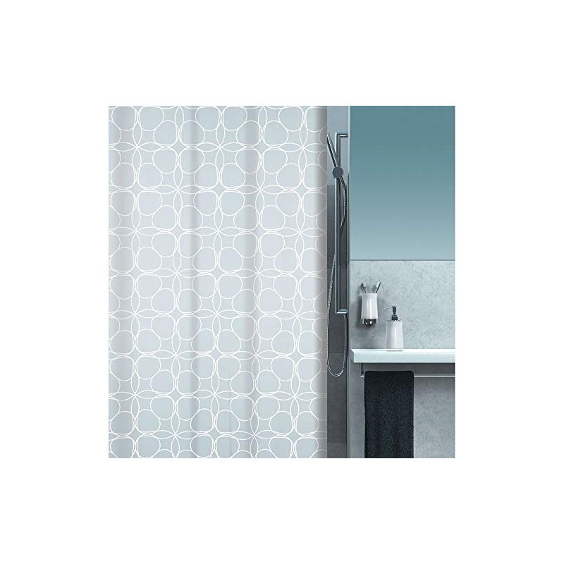 Spirella Shower Curtain textile Filigran white