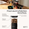 KIVY Square Storage Jars [2 x 1800 ml] + Labels