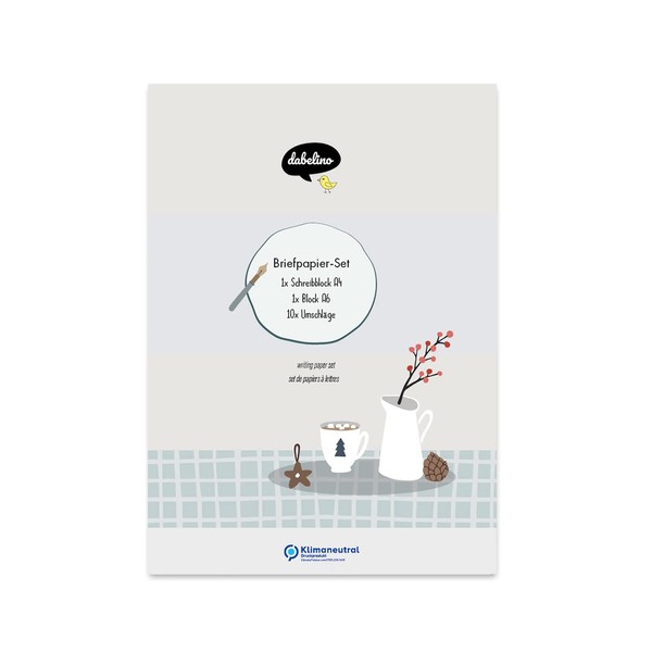 dabelino® Writing Paper Christmas A4 Pad Set with Envelope: Christmas