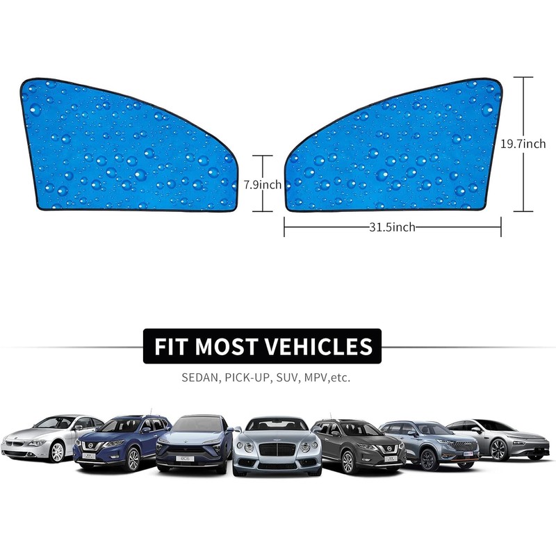 aokway Side Window Sunshade Sun Shade for Car Window Double