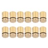12Pcs Advertising Nail Stainless Steel Electroplated Brushed Gold Sign Holder