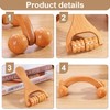 Pack of 2 Wooden Massager, Roller Massager, Manual Massager, Can