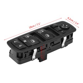 KIMISS Control de ventana principal, interruptor de control de ventana principal eléctrico del lado izquierdo del conductor para Journey 4602632AG