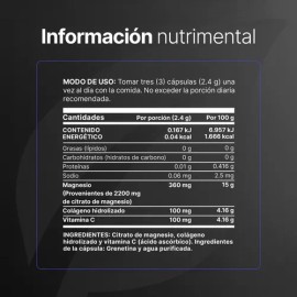 Citrato De Magnesio De 120 Cpsulas Magnesium Citrate B Life Sabor Sin sabor                                                                           