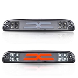 LED 3rd Third Brake Light Compatible with Ford F250 F350 F450 F550 Super Duty 1999-2016/Compatible with Ford Ranger 1993-2011 Third Brake Stop Lamp Smoky Lens Chrome Housing