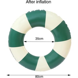 3 Pieces Swimming Ring Adult Air Mattress Swimming Hoop Inflatable Swimming Pool Float, Swimming Ring Tube for Summer Pool Party (Blue + Pink + Green)