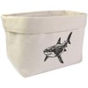 Large 'Sketchy Shark' Canvas Organiser/Storage Bag (OR00030072)