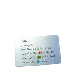 allaboutthebump "I love you more than... Father's Day Wallet Card Keepsake