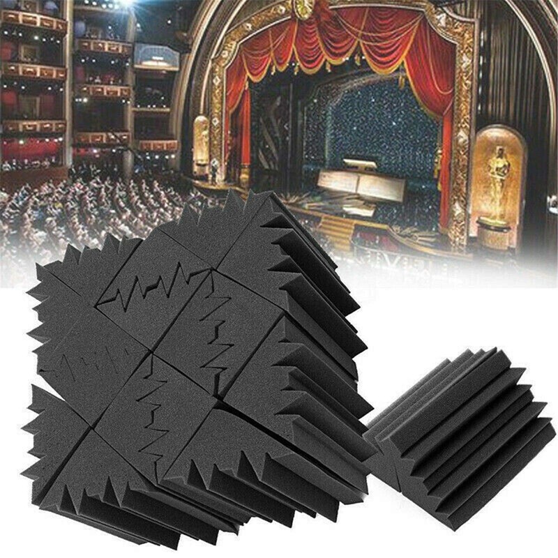 8 Pcs Studio Acoustic Foam Corner Bass Trap Sound Absorption