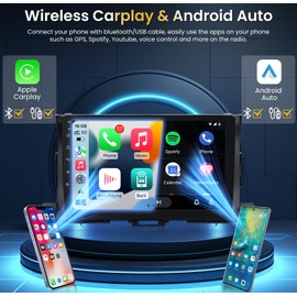 Android Car Radio Stereo for Toyota Highlander 2014-2019: 2+64G Upgrade 10.2" 1280x800 IPS Touchscreen, Head Unit with Wireless Carplay & Android Auto, GPS 5GWiFi FM/RDS BT SWC 1080P Backup Camera