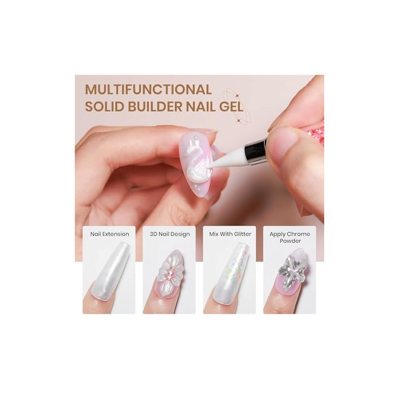 Solid Gel Constructor de Extensiones de Uñas Gel Kit de