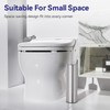 DOWRY Stainless Steel Freestanding Toilet Bowl Brush and Holder with