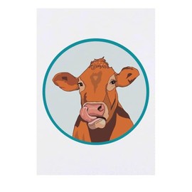 'Dairy Cow' Temporary Tattoo - Water Resistant, Skin-Safe, Non-Toxic Transfer (TO00079301)