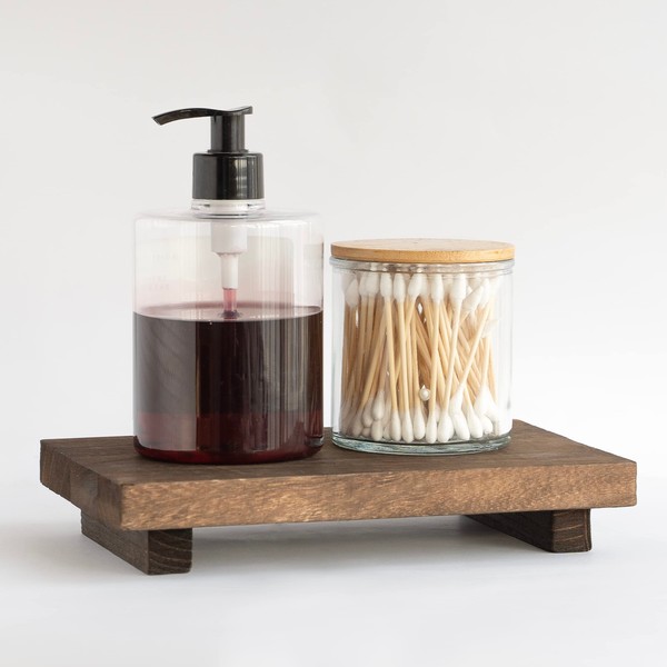 Aoipend Wooden Soap Dish for Kitchen Bathroom Counter Wooden Base