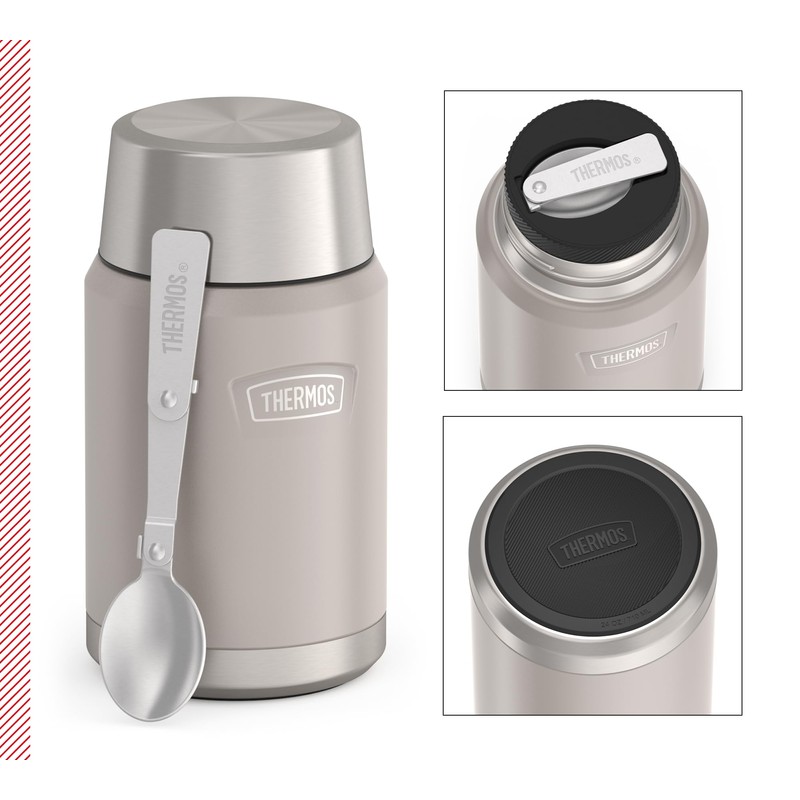 Thermos ICON Food Jar 0.71 L, Beige/Sandstone Matt, Food Jar,