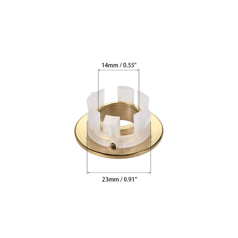 uxcell Sink Basin Trim Overflow Cover Copper Insert in Hole