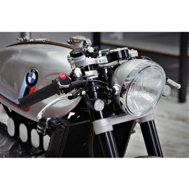 DKMOTORK 0031 Motorcycle Handlebar Grips for 7/8" Handlebars 22mm/24mm Non Slip Universal (Black)