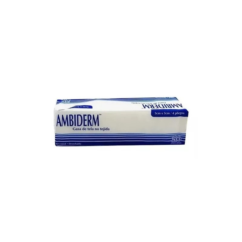 Ambiderm Gasas Ambiderm Tela 4 Capas 200 Piezas 5x5cm (