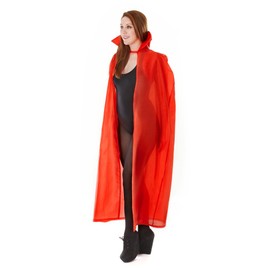 Bristol Novelty AC102 Polyester Dracula Cape, Red, 56-Inch/One Size