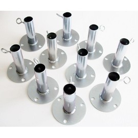 Golden Valley Tools & Tarps 10pc - 1 3/8" (FVFP) ~ Short Foot PAD/Baseball Batting CAGE Base Plate