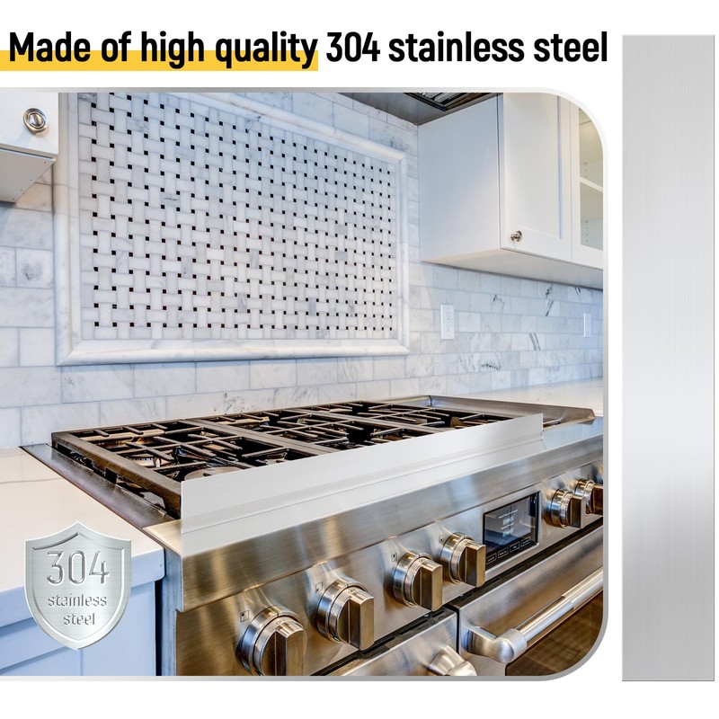 304 Brushed Stainless Steel Finishing Sheet Metal Gap Filler Trim