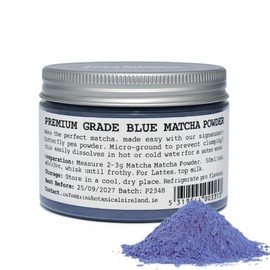 Drink Botanicals Ireland | Premium Grade Blue Matcha Powder | 100% Natural & Pure Blue pea Matcha Tea Powder | Smooth Taste & Vibrant Blue Colour| 30+ Servings | 30 Grams, 1.058oz | PET Recyclable Jar