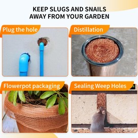 Copper Mesh Rodent Control,5 in x 39 ft Copper Wire Mesh,Rustproof Copper Mesh Roll,Double Layer Rodent Mesh Barrier,DIY Hole Filler