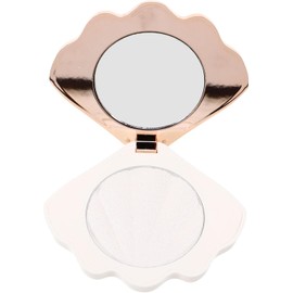 Polvo Iluminador Facial Beige de Diseño Natural, Compacto y, Fácil de Llevar para Maquillaje Cosmético Facial en Principiantes y Jóvenes